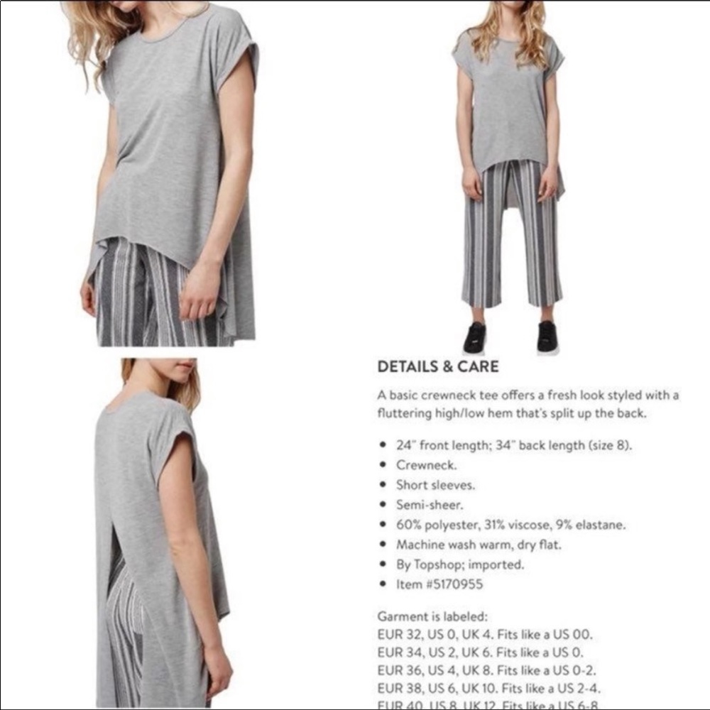 Topshop Split Back Tee - image 6